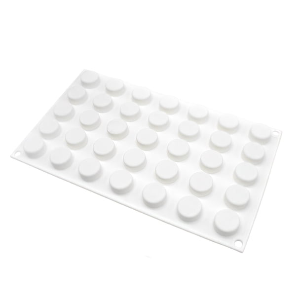 Toystoory Molde de galletas de 35 cavidades, molde de silicona portátil para repostería de Chocolate, Fondant, cubitos de hielo, herramienta Herramientas y accesorios para hornear Ronda
