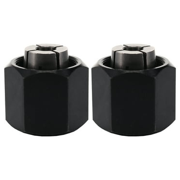 Bosch 2610906283 1/4-in Collet Chuck Tool Replacement Part for 1613 1617 1618 1619 Series Routers (2-Pack)