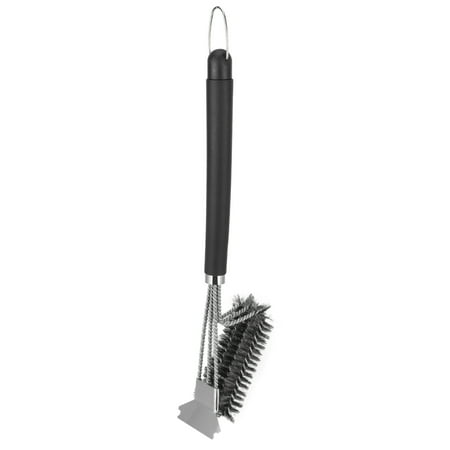 

2024 Grill Brush Stainless Steel Single Head Barbecue Cleaning Brush Scraper Kitchen Accessories