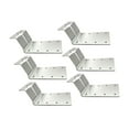 thumbnail image 4 of 6 piezas de soporte para poste en T, suministros resistentes, multiusos, capacidad de 400 libras Plata, 4 of 9