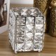thumbnail image 3 of Makeup Brush Holders Pen Holder Handcrafted Crystal Pencil Pen Collection Cosmetic Storage for Vanity Desk Organizer Square Silver, 3 of 5