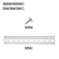 thumbnail image 3 of DIN Rail Slotted Aluminum Mounting Guide 8 Inch x 1.4 Inch x 0.3 Inch Silver 8 Pcs, 3 of 4