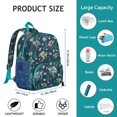 thumbnail image 6 of Ocean Themed School Backpack - Waterproof, Breathable Padded with Coral Reef Design, 6 of 6