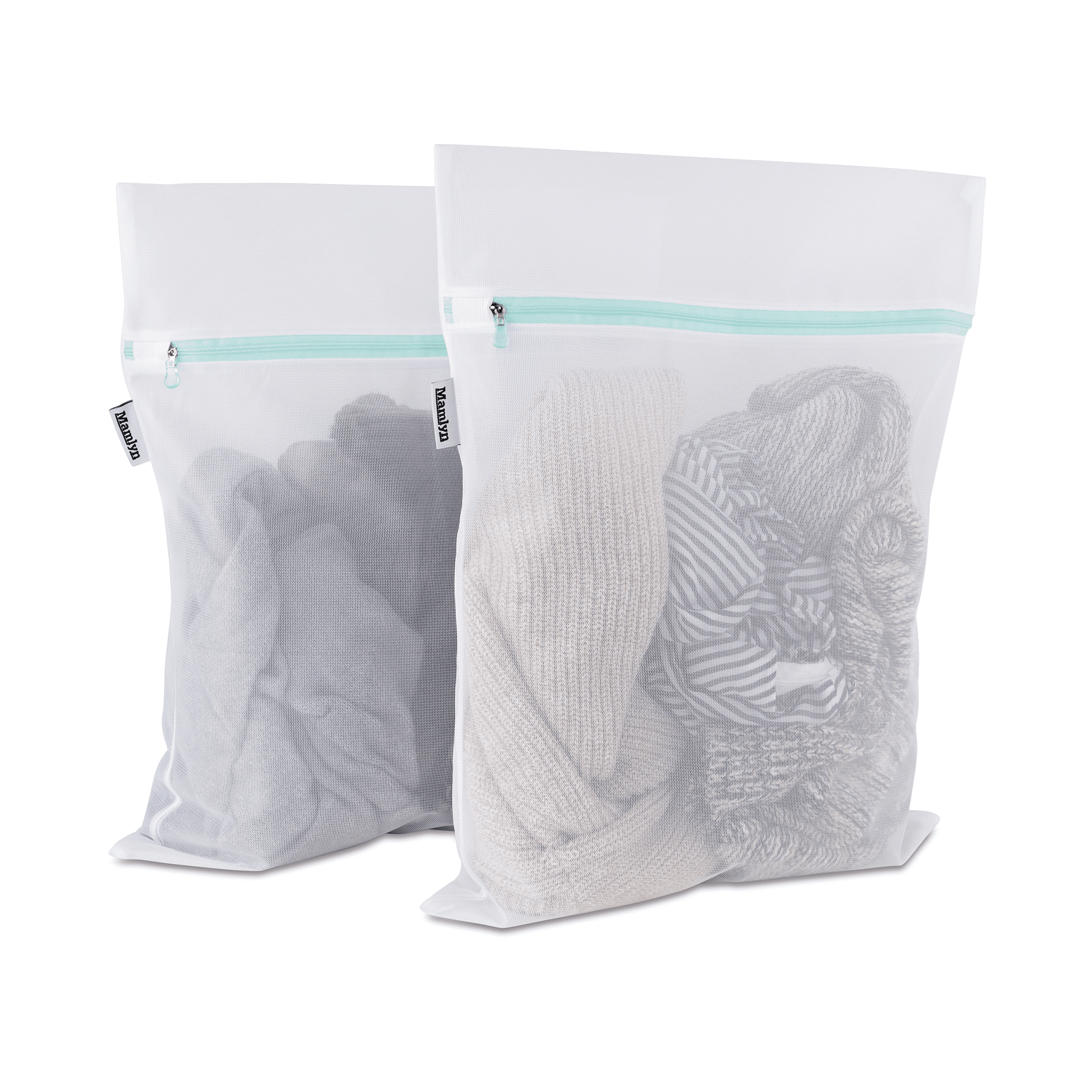 Russel 2pk Large & Small Net Laundry Wash Washing Lingerie Bag 48x40 & 32x22cm 