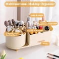 thumbnail image 2 of Organizador de maquillaje Zufudo 3016 con cajón giratorio 360°, color crema, 2 of 7