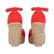 thumbnail image 3 of Alpargata De Plataforma Con Yute Para Mujer Color Rojo Platonia CARLOTA-01-ROJO, 3 of 5