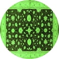 thumbnail image 1 of Ahgly Company Indoor Round Oriental Green Industrial Area Rugs, 8' Round, 1 of 4