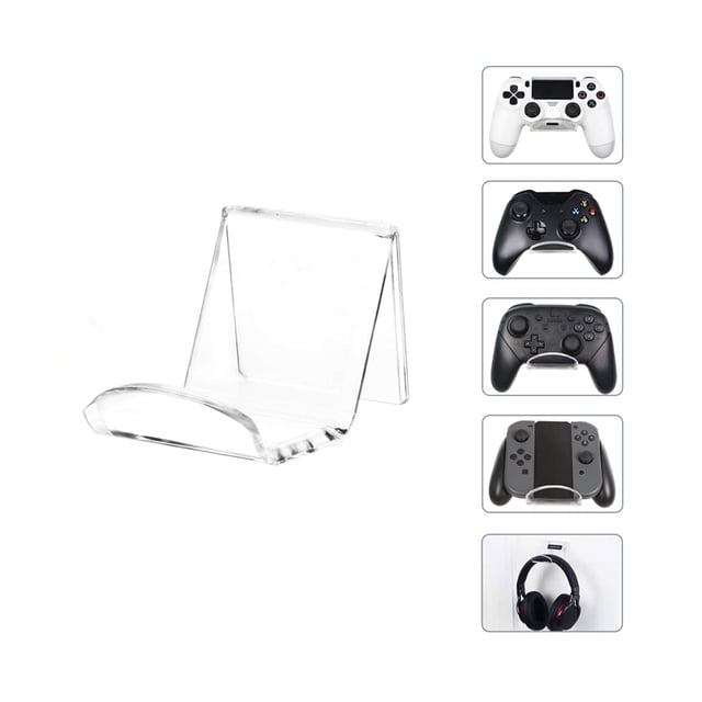 Soporte De Controlador De Acrílico Soporte De Montaje En Pared Gancho Autoadhesivo Colgador De Auriculares Speravity EL013224-02