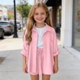 thumbnail image 6 of Fnooota Girls Outfit Sets 2 Piece, Long Sleeve Summer Casual School Kids' Clothing Sets Pink Size 10-12, 6 of 8