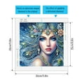 thumbnail image 2 of 5D DIY diamond art painting kit, stunning temperament lady special shape diamond canvas, namely can decompression relaxation and can be used for home wall decoration, 2 of 7