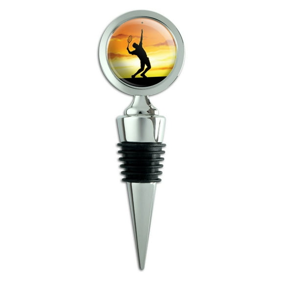 Tennis Sunset Sport Wine Bottle Stopper