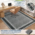 thumbnail image 6 of HIWEAVER Dark Gray 2' x 6' Scalloped Washable Runner for Hallway Modern Solid Bordered Carpet for Kitchen Non-Slip Stain Resistant Accent Throw Mat for Dining Room Home Decor, 6 of 6