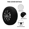 thumbnail image 2 of Pofeuu Lgbt Penguin Print Spare Tire Wheel Cover for Car Truck SUV Camper Universal Fit Spare Tire Cover RV Spare Tire Covers-14 inch, 2 of 6