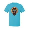 thumbnail image 2 of Flaming Laughing Fierce Clown | Mens Cars and Trucks Graphic T-Shirt, Light Turquoise, 3XL, 2 of 3