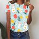 thumbnail image 2 of Camisas de Manga Larga para las Mujeres Cuello Redondo Impreso de Ajuste Suelto, Top de Moda de Verano Sexy para el Uso Diario, 2 of 4
