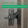 thumbnail image 2 of Barn Door Lock Heavy Duty Sliding Barn Door Latch Lock 90 Degree Gate Latch, 2 of 8