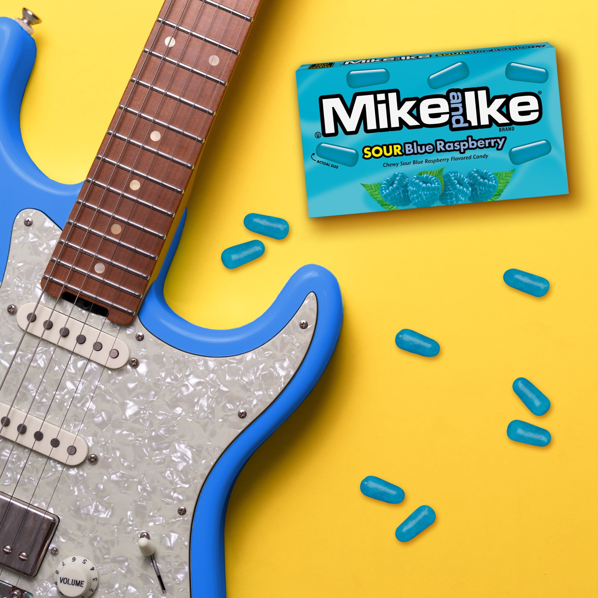 MIKE AND IKE Sour Blue Raspberry flavored Chewy Candy