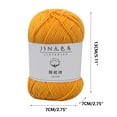 thumbnail image 3 of Nmdmisc Solid Color Milk Cotton Thread for Crochet Knitting,Plush Soft Cotton Thread for Baby Sweater Hat Socks Knitting Scarf,Wool Ball 50g, 3 of 4