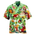 thumbnail image 3 of Camisas y blusas con estampado digital de animales para hombre, camisas casuales de manga corta a la moda para fiestas, playa, sueltas, para hombre, 3 of 5