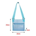 thumbnail image 3 of Panxico Home Textile Storage Children's Beach Shell Tool Storage Bag Shoulder Mesh Tote Bag Beach Bag Blue, 3 of 5