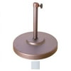 California Umbrella 50LBS Umbrella Base with Steel Cover with Concrete White