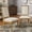 Beige, variant on iNSPIRE Q Amadell Rectangular French Country Reclaimed Natural Finish Linen Dining Chair, Dark Grey (Set of 2)