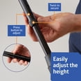 thumbnail image 4 of Medline Bariatric Offset Walking Cane for Seniors & Adults, Adjustable Height 29" - 38", 500 lb Capacity, Injury & Post-Surgery Mobility Aid, Black, 4 of 7