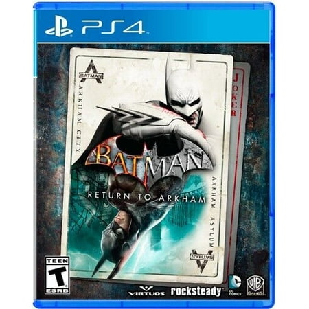 Batman: Return to Arkham for PlayStation 4 [New Video Game] PS 4 Condition: Brand New Genre: Action / Adventure (Video Game) Features: New and Unplayed Brand: Warner Bros Games Video Game Series: Batman|DC Platform: Sony PlayStation 4 Release Year: 2016 Rating: T-Teen Publisher: Warner Bros. Games Game Name: Batman: Return to Arkham