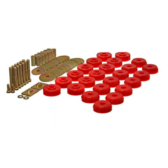 Energy Suspension Chevy 59-64 Belair/Biscayne/Caprice/Impala /59-63 El Camino Red Body Mount Set