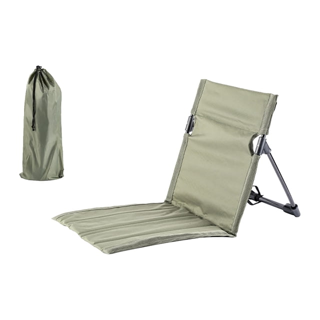 AQITTI Chaise de Plage Pliante Chaise de Camping Extérieure Chaise de Camping Portable Pliable avec Sac de Rangement Chaise de Sol de Plage Légère Chaise de Plage pour Pêche Barbecues Randonnée