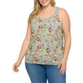 thumbnail image 6 of Disney Women’s Plus Size Minnie Mouse Tropical Hula Hawaiian Tank Top – 4X Only, 6 of 6