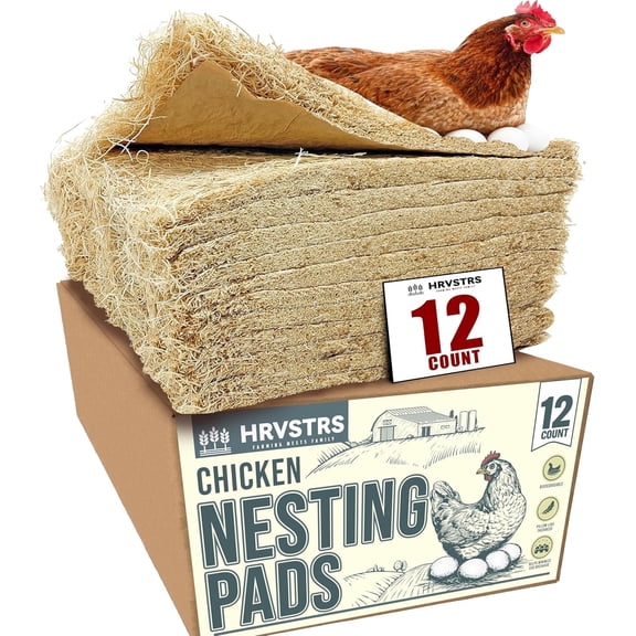 Chicken Nesting Pads - Nesting Pads for Chicken Coop Accessories - Aspen Bedding Nesting Box & Rabbit Nesting Box (12 Pack) - Chicken Bedding for eggs
