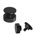 thumbnail image 3 of 3mirrors Welding Hood (Pipeliner) Helmet Fasteners Headgear Replacement Parts Accessories Screws Flip Hood Aluminum - 1 Pair (Black Anodized Knurled), 3 of 6