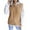 Khaki, variant on MIUOWANP Cotton Sweaters for Women Fashion Women Casual Hollow Knitted Vest Sweater Vest Khaki M