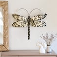 thumbnail image 2 of Eangee Home Design Dragonfly Wall Decor Black And White, Capiz and Metal, Indoor / Outdoor Safe, 14x1x12 Inches, 2 of 5
