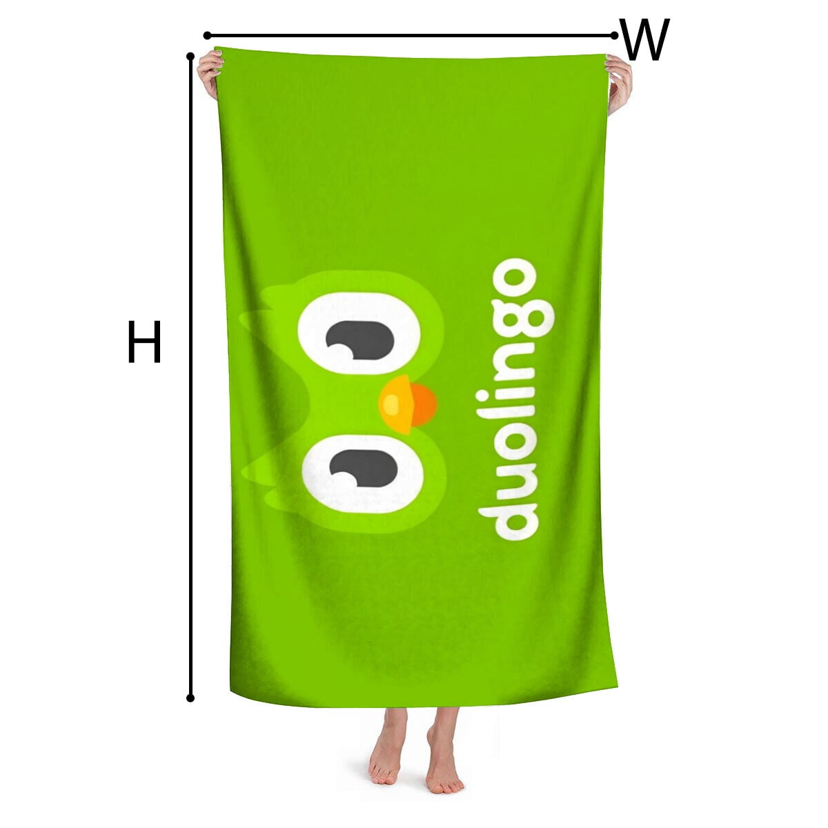 Beach Towel for Duolingo Kids Girs Boys Gifts Quick Dry Pool Towels Sand Free Beach Blanket for Travel Camping Vacation Microfiber 30×60 inch