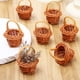 thumbnail image 5 of 6 piezas mini canasta de flores pequeñas canasta tejida decoraciones decorativas de canasta decorativa, 5 of 6