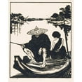 thumbnail image 2 of Johannes Frederik Engelbert ten Klooster 20x24 Gold Ornate Framed and Double Matted Museum Art Print Titled - Atjehsche Angler (1930), 2 of 4