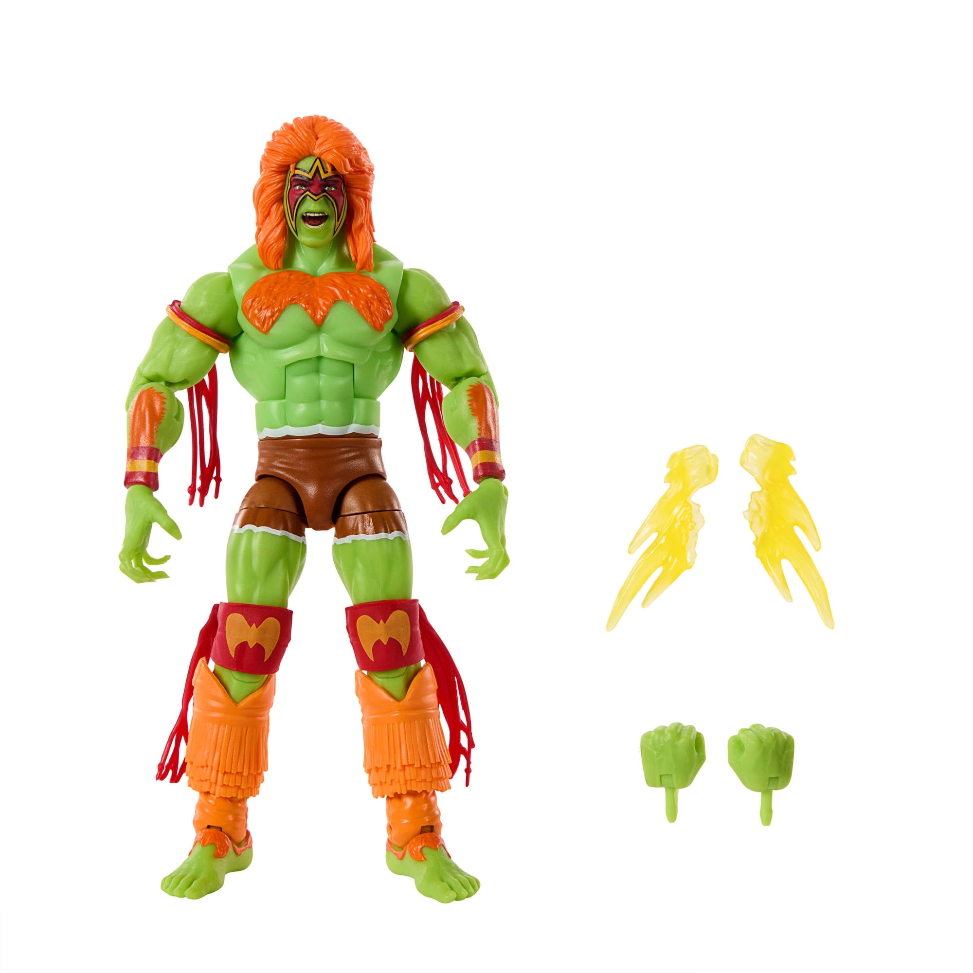WWE x Street Fighter Action Figure Bundle  Ultimate Warrior as Blanka, The Rock & Rey Mysterio as Ryu