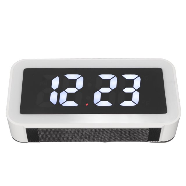 Reloj despertador de carga inalámbrica, reloj despertador de carga inalámbrica Reloj despertador LED Rendimiento lleno de energía