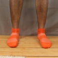 thumbnail image 4 of BambooMN Unisex Mens and Womens Quarter Socks Made of Rayon from Bamboo - Orange - 4 Pairs - Large, 4 of 7