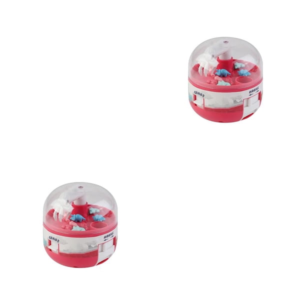 Vogacara Mini máquina de garra de plástico, juguete de desarrollo para padres e hijos, máquinas para agarrar animales, regalo de Navidad, juguete rojo Rojo 2piezas