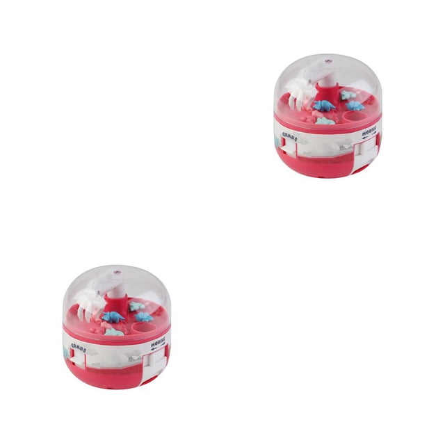 Vogacara Mini máquina de garra interactiva para padres e hijos, juguete desmontable para el desarrollo del hogar, máquinas para agarrar animales, regalo Rojo 2piezas Vogacara CBP432738