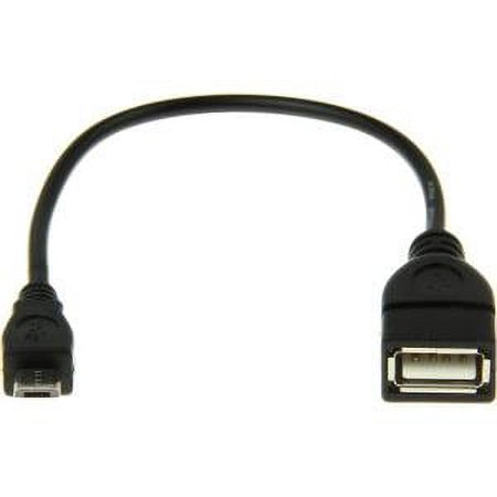UPC: 0876910000566 | 6FT MICRO USB TO USB ADAPTER M/F TYPEB MICRO USB TO TYPEA F BLK