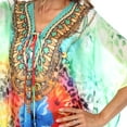 thumbnail image 5 of White Mark Women's Maternity Short Caftan with Tie-up Neckline, 5 of 6