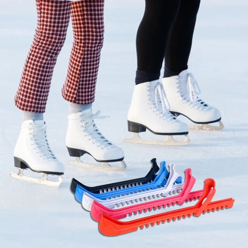 WHITE Future Stars Adjustable Ice Hockey/ Figure Skate Blade Guards Plastic 