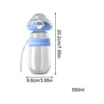 thumbnail image 2 of 2-in-1 Portable Dog Water Bottle and Food Container, Travel Water Dispenser with Food Storage, Outdoor Walking Cup for Dogs, Ideal for Daily Travel, 2 of 6