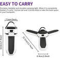 thumbnail image 2 of Linterna de camping portátil, luz solar LED recargable por USB, potente lámpara de emergencia para iluminación exterior., 2 of 5