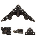 thumbnail image 1 of OULII 12 Pcs Table de Protection d'Angle Noire pour Livres et Scrapbookings Style Vintage, 1 of 6