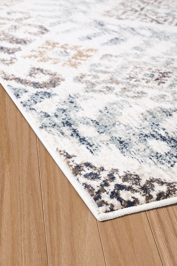 United Weavers Amarna Verazanno Distressed Blue Woven Olefin Area Rug or Runner